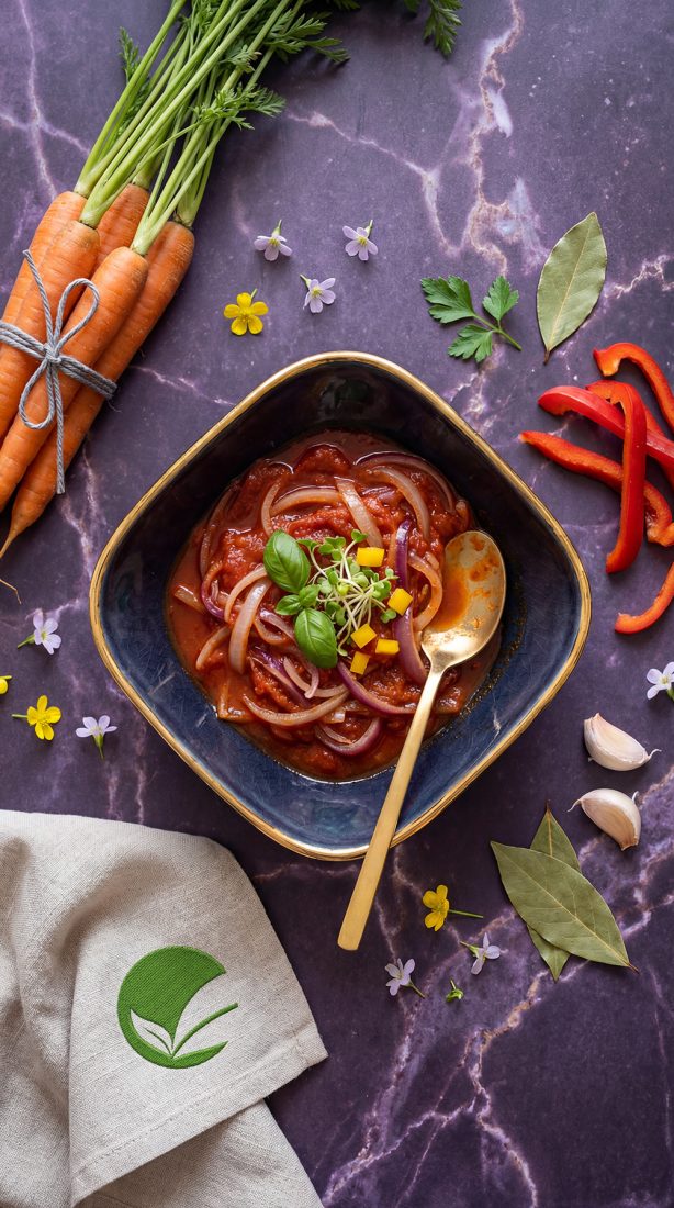 Gulasz a’la forszmak z kozieradką to warzywny gulasz bez tłuszczu