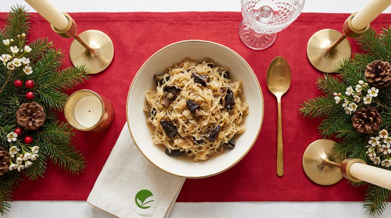 Kapusta kiszona z grzybami – postna, wegańska wersja wigilijna