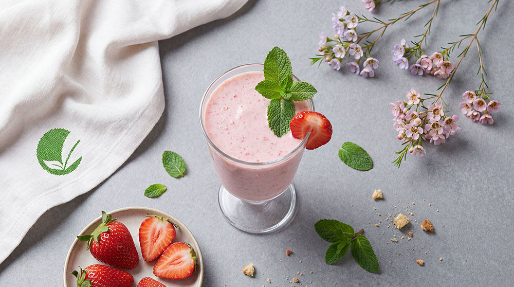 Milkshake truskawkowo-waniliowy na lekki podwieczorek