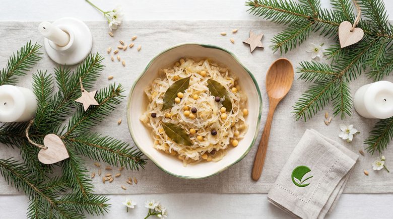 Kapusta kiszona z grochem – lekka wersja wigilijna