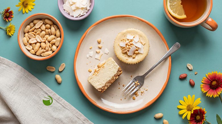 Keto orzechowe mini serniczki na chrupiącym spodzie