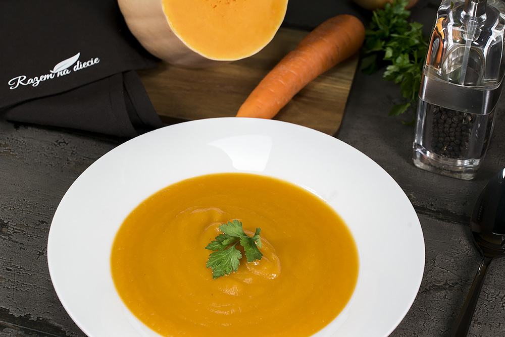 Zupa krem z dyni i marchwi