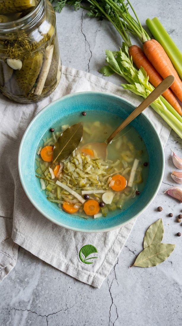 Zupa ogórkowa z kiszonych ogórków – tradycyjna, lekka i postna