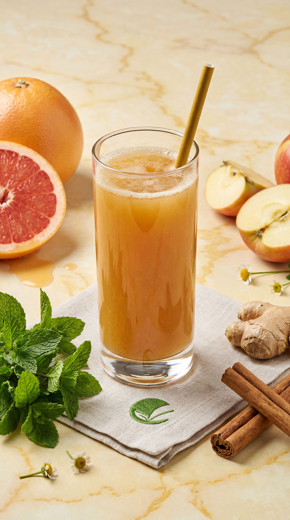 Cynamonowa ambrozja – sok jabłkowy z cynamonem i grejpfrutem