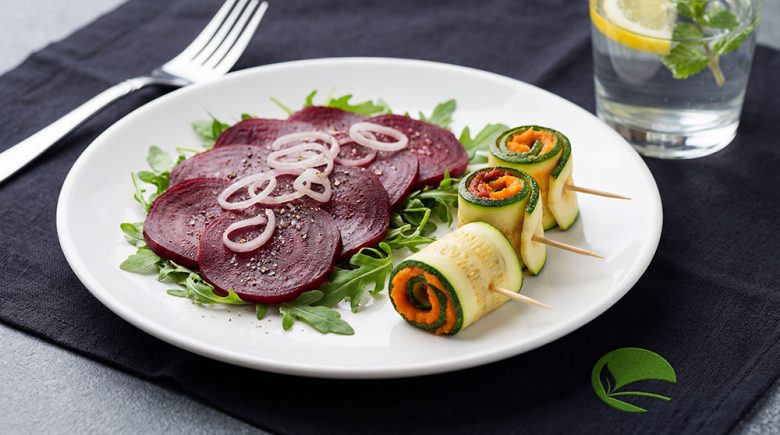 Carpaccio z buraka na rukoli