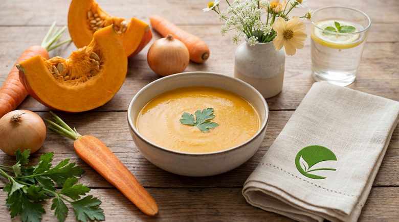 Zupa krem z dyni i marchwi