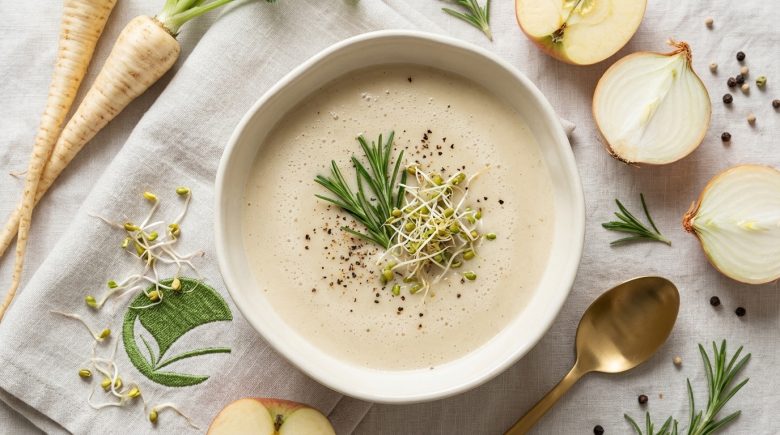 Krem z białych warzyw