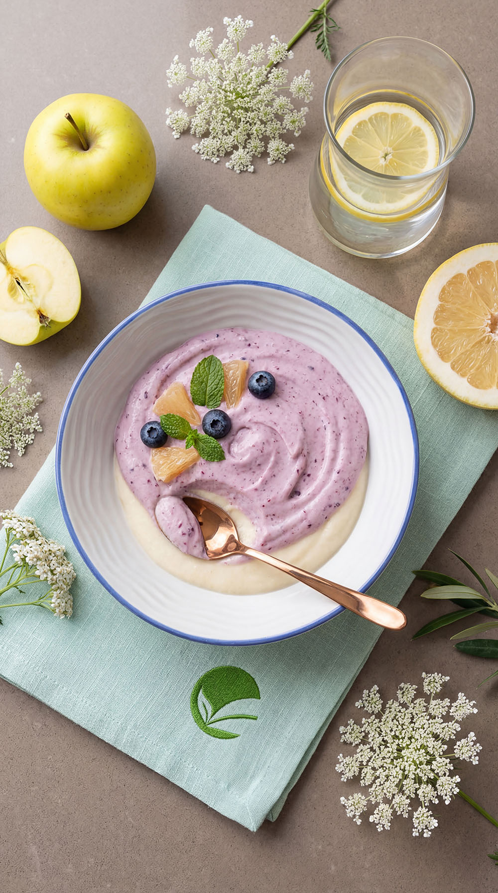 Jagodowy mus z jabłkiem