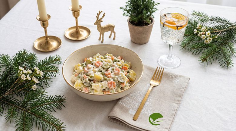 Sałatka jarzynowa fit na jogurcie lub sky­rze