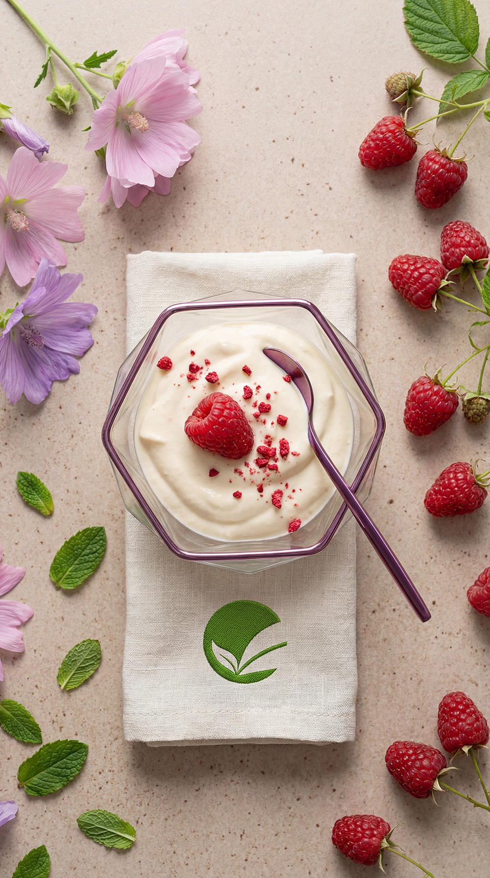 Keto krem śmietankowy z liofilizowaną maliną – szybka przekąska low carb