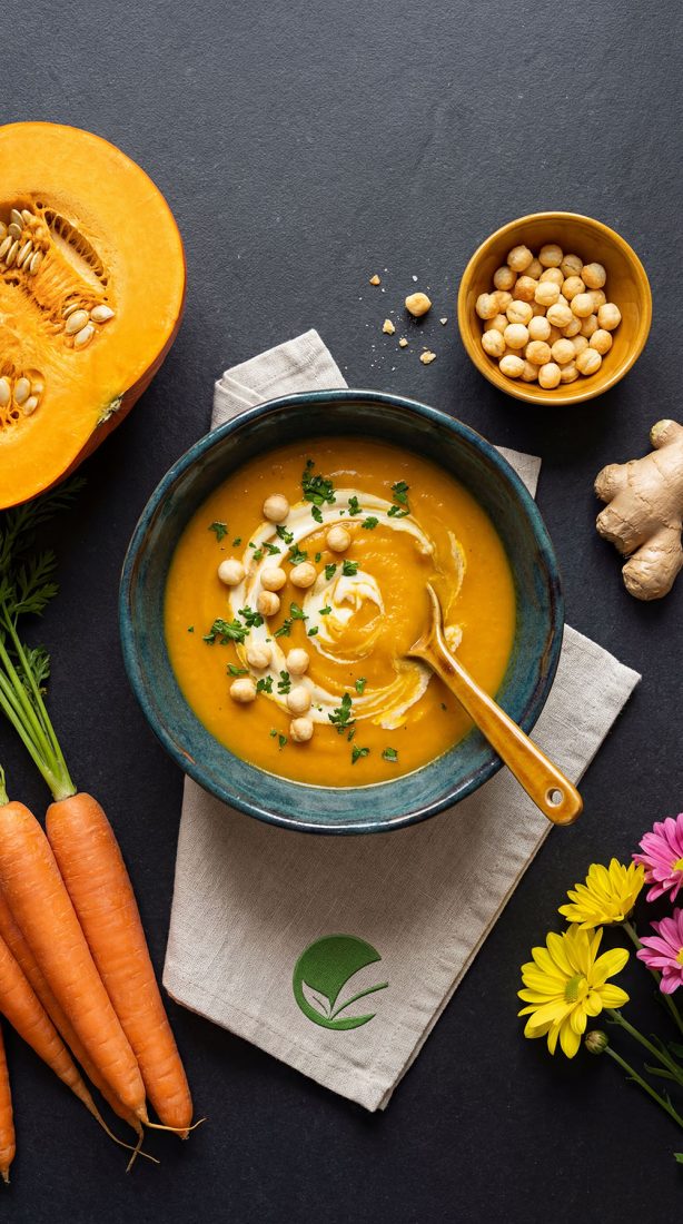 Krem dyniowy z groszkiem ptysiowym – lekki krem w diecie przy Hashimoto