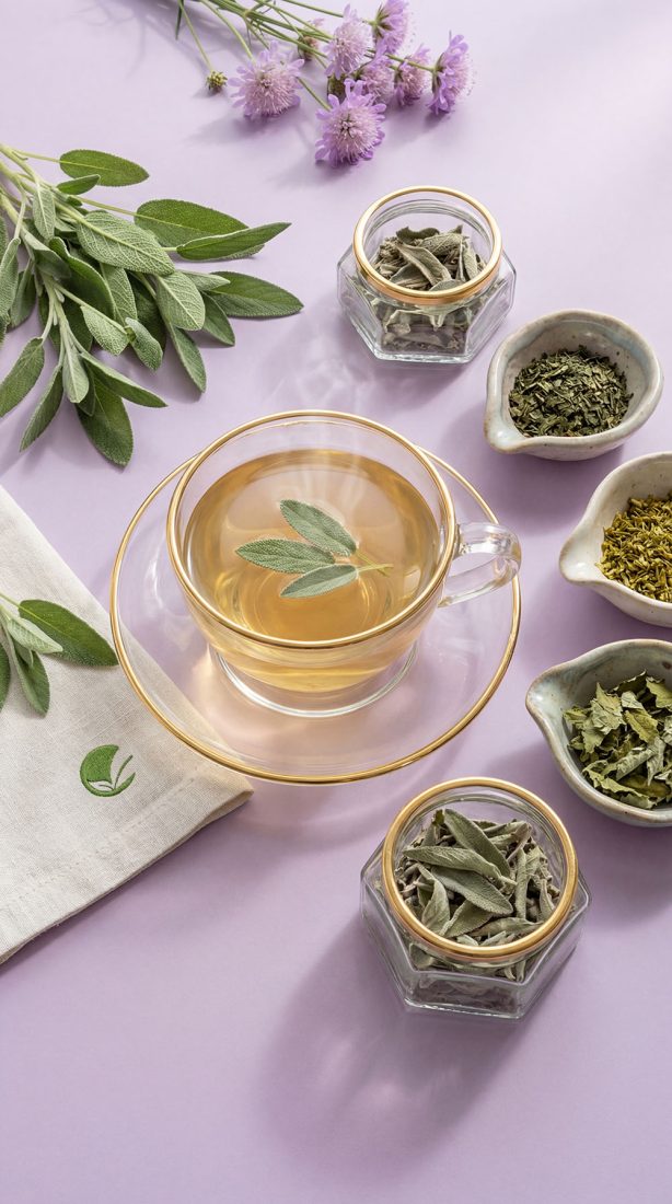 Herbata szałwiowa – przepis w poście Breussa