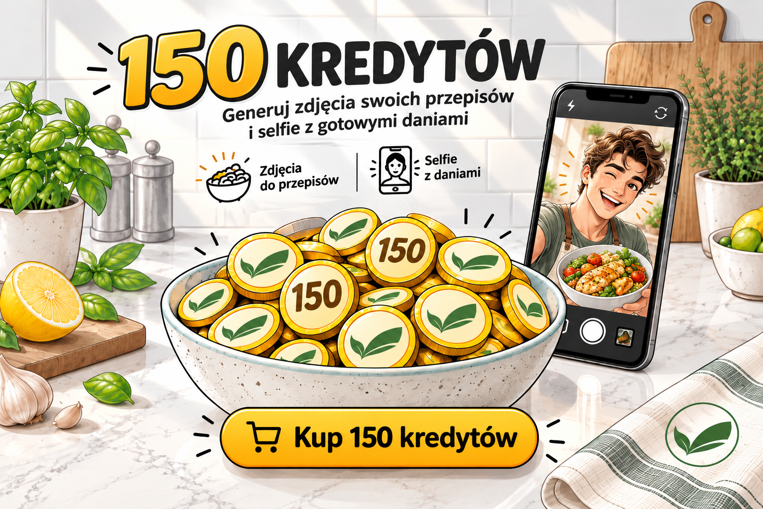 VitBites — 150 kredytów na zdjęcia