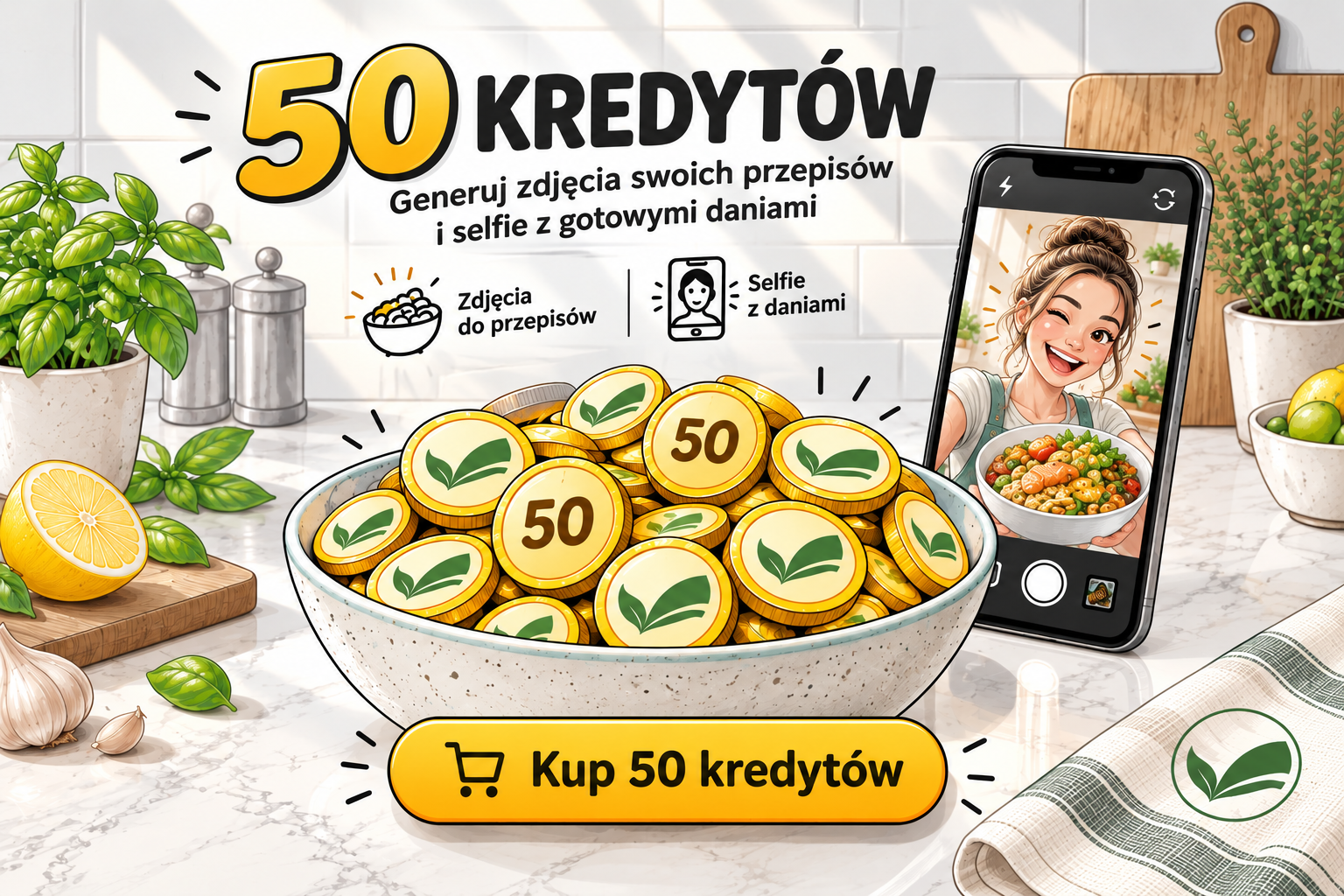 VitBites — 50 kredytów na zdjęcia