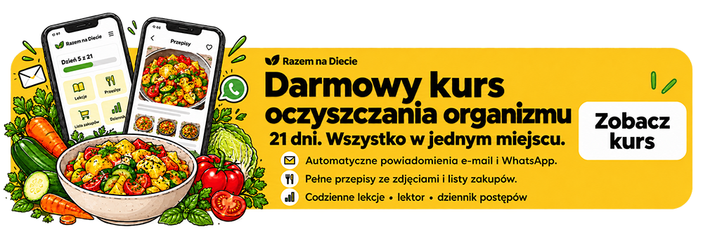 Darmowy kurs diety warzywno-owocowej Razem na Diecie — poznaj program