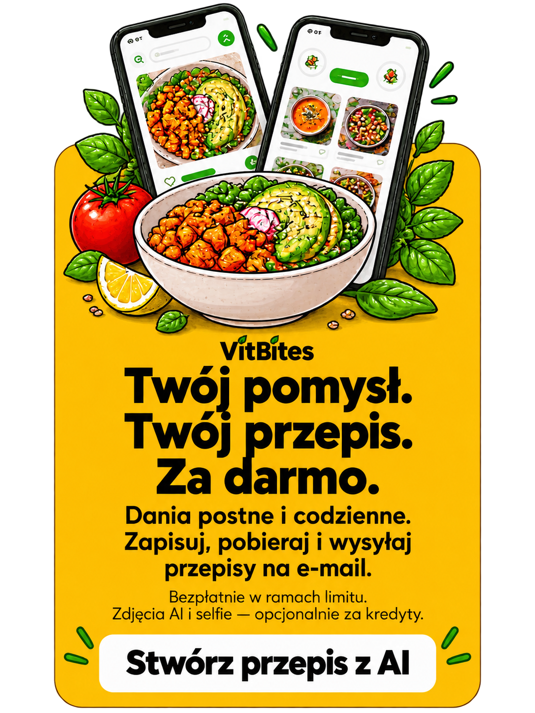 Wygeneruj każdy przepis.